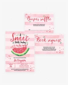 Watermelon Baby Shower Invitation Kit Templates By - Bar Soap, HD Png Download, Transparent PNG