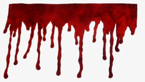 Dripping Transparent Red Blood Clipart , Png Download - Transparent Background Blood Dripping Transparent, Png Download, Transparent PNG