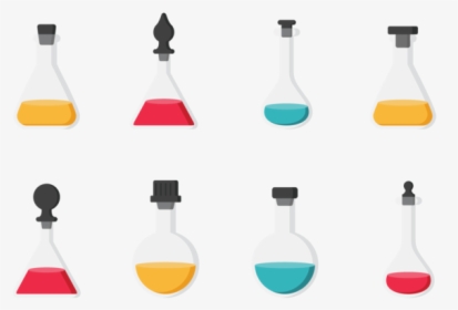 Flasks With Stoppers Icons Vector - Graphic Design, HD Png Download, Transparent PNG