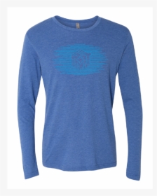 Icon Lines Light Blue Long Sleeve Tee - Long-sleeved T-shirt, HD Png Download, Transparent PNG