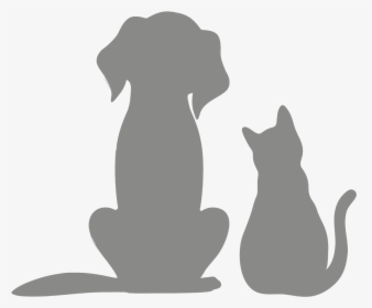 Dog And Cat Silhouette Hale Pet Doors Of Arizona - Dog And Cat Silhouette, HD Png Download, Transparent PNG