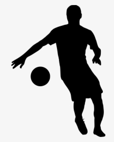 Football Soccer Silhouette 3 - Silhouette, HD Png Download, Transparent PNG