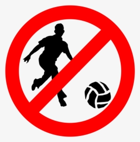 Human Behavior,ball,silhouette - Zakaz Grania W Piłkę, HD Png Download, Transparent PNG