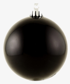 Single Black Christmas Ball Png Hd - Black Christmas Ball Png, Transparent Png, Transparent PNG