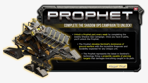 War Commander - Omega Prophet War Commander, HD Png Download, Transparent PNG