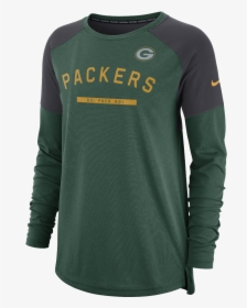 Green Bay Packers Ladies Tailgate Long Sleeve-0 - Nike, HD Png Download, Transparent PNG
