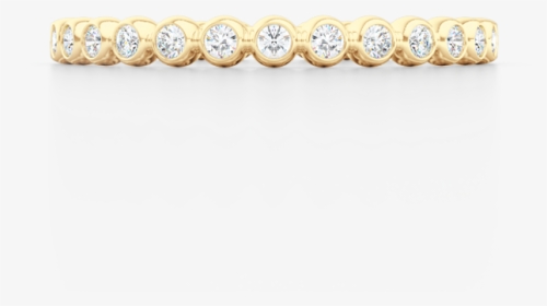 Delicate, Bezel Set Pots Diamond Wedding Band - Body Jewelry, HD Png Download, Transparent PNG