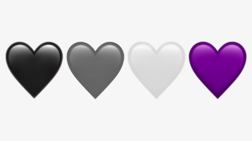 Asexual Flag Hearts - Heart, HD Png Download, Transparent PNG