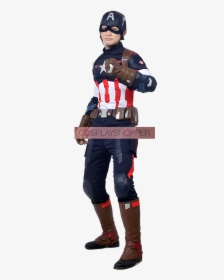 The Avengers 2 Captain America Cosplay Costume   Title - Captain America Cosplay, HD Png Download, Transparent PNG