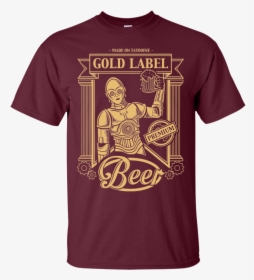 Gold Label Beer T-shirt - System Shock T Shirt, HD Png Download, Transparent PNG