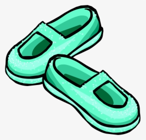 Image Sparkly Sea Foam Slippers Icon Png - Club Penguin Shoes Id, Transparent Png, Transparent PNG