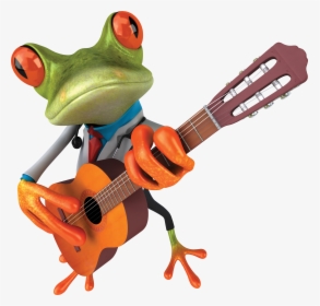 Frog Png - Frog Guitar, Transparent Png, Transparent PNG