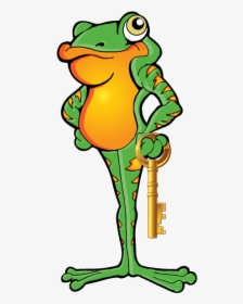 Frog S Safe & Key - Cartoon, HD Png Download, Transparent PNG