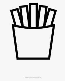 Papas-fritas Página Para Colorear - Mcdonald's French Fries Drawing, HD Png Download, Transparent PNG