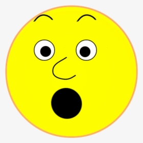 Surprised Face Clipart Silly Surprised Face Clipart - Shock Smiley With Black Background, HD Png Download, Transparent PNG