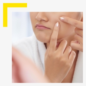 Woman Popping Pimple, HD Png Download, Transparent PNG