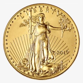 Picture Of 2019 1/10 Oz American Gold Eagle - American Gold Eagle 2019, HD Png Download, Transparent PNG