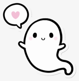 Cute Ghost Free Transparent Clip Art Png - Cutie Ghost, Png Download, Transparent PNG