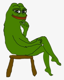 Pepe The Frog Sling Bag Crossbody Women Shoulder Casual - Naked Pepe The Frog Sitting, HD Png Download, Transparent PNG