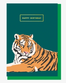 Happy Birthday Tiger Card, HD Png Download, Transparent PNG