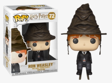 Ron Weasley With Sorting Hat Us Exclusive Pop Vinyl - Funko Pop Ron Sorting Hat, HD Png Download, Transparent PNG