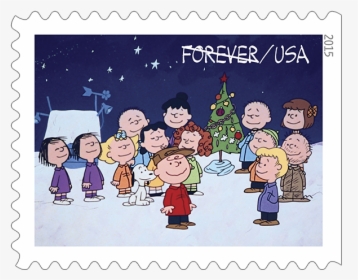 Stamp Cbxmas Gallery-4 - Charlie Brown Christmas Group, HD Png Download, Transparent PNG