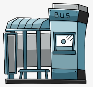 Thumb Image - Bus Station Cartoon Png, Transparent Png, Transparent PNG