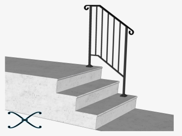 Outdoor Handrail For Steps, HD Png Download, Transparent PNG