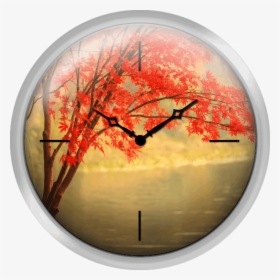 Red Maple Besides River - Circle, HD Png Download, Transparent PNG