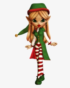 Tubes Poser Png De - Transparent Christmas Elf Christmas Fairies, Png Download, Transparent PNG