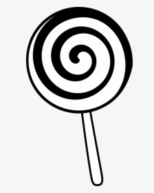 Lollipop Clipart Black And White, HD Png Download, Transparent PNG