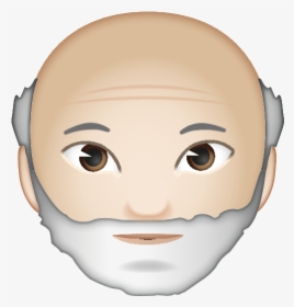 Old Man With Beard Emoji, HD Png Download, Transparent PNG