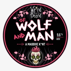 Wolf And Man Keg Preview-01 - Weird Beard Brewery, HD Png Download, Transparent PNG