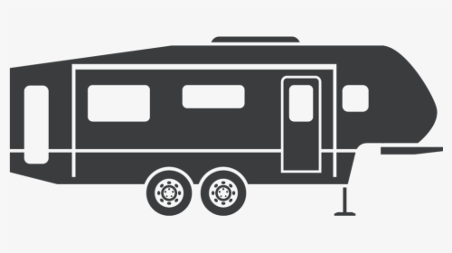 Rv Clipart Fifth Wheel Svg Royalty Free Download - 5th Wheel Trailer Icon, HD Png Download, Transparent PNG