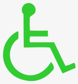 Free Wheel Download Clip - Wheelchair Clipart Green, HD Png Download, Transparent PNG