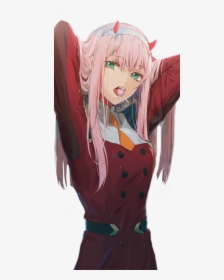 Wallpaper - Anime Girl With Pink Hair And Horns, HD Png Download, Transparent PNG