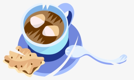 Vector Illustration Of Hot Chocolate Cocoa Hot Drink, HD Png Download, Transparent PNG