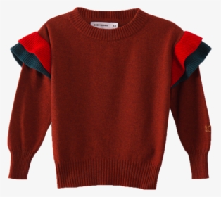 Bobo Choses Ruffles Knitted Jumper Dusty Cedar - Sweater, HD Png Download, Transparent PNG