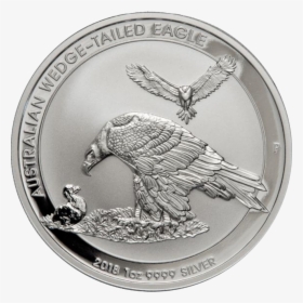 2018 Australian Wedge Tail Eagle 1oz Silver Coin - 2018 Wedge Tailed Eagle Silver Coin, HD Png Download, Transparent PNG
