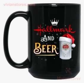 Christmas Mug Hallmark And Beer Stella Artois Black - Beer, HD Png Download, Transparent PNG