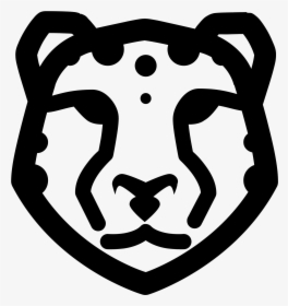 The Shape Of The Face Looks Like A Rounded Pentagon - Snow Leopard Icon Png, Transparent Png, Transparent PNG