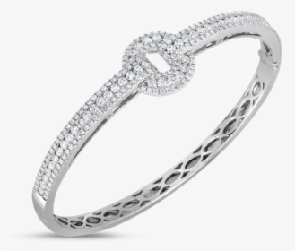 Roberto Coin Bangle With Diamonds - Engagement Ring, HD Png Download, Transparent PNG