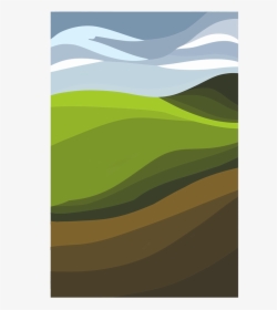 Vector Hills Green Sky - Mountain, HD Png Download, Transparent PNG