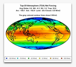 Ceres Toa Net Forcing - Solar Forcing Gradient Latitude Globe, HD Png Download, Transparent PNG