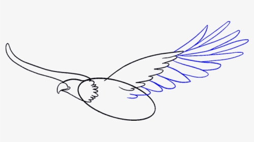 Eagle Flying Drawing Easy, HD Png Download, Transparent PNG