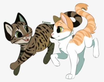 Kittens Clipart Striped Cat - Furry Cat Drawing, HD Png Download, Transparent PNG