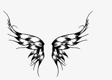 Wings Tattoos Clipart Transparent Background - Tattoo Butterfly Png, Png Download, Transparent PNG