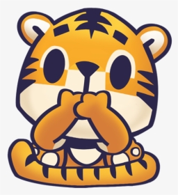 Baby Tiger Stickers For Kids Park Messages Sticker-4 - Siberian Tiger, HD Png Download, Transparent PNG