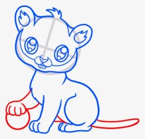 Baby Tiger Drawing, HD Png Download, Transparent PNG