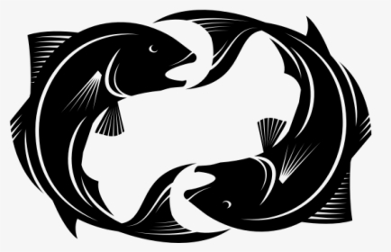 Pisces Zodiac Symbol - Two Fish In A Circle, HD Png Download, Transparent PNG